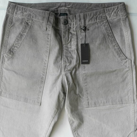 NSF Grey Jeans Acubi Straight Gradient High Waist Patch Pocket Slouchy Denim - Picture 3 of 7